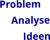 Problem Analyse Ideen